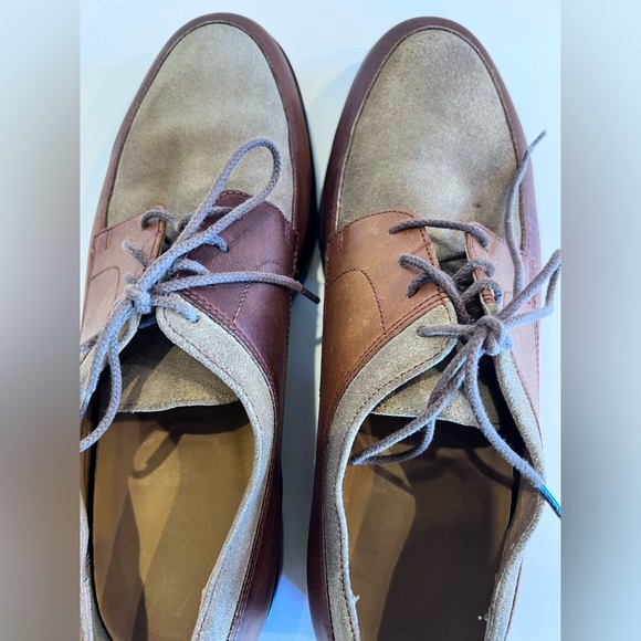 Polo Ralph Lauren Vintage Men's Brown and Tan Oxfords Sz 10 1/2 - Picture 11 of 16